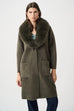 Joseph Ribkoff Avocado fur coat 263973