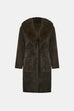 Joseph Ribkoff Avocado fur coat 263973