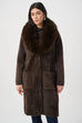 Joseph Ribkoff Mocha fur coat 263973