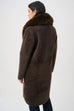 Joseph Ribkoff Mocha fur coat 263973