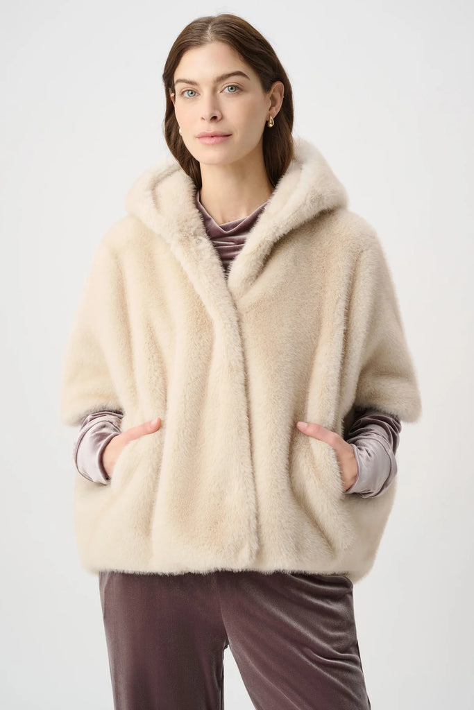 Joseph Ribkoff Almond Faux fur jkt 264910