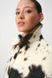 Joseph Ribkkoff Faux Fur Cow Print Coat 264944