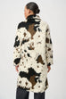 Joseph Ribkkoff Faux Fur Cow Print Coat 264944