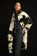 Joseph Ribkkoff Faux Fur Cow Print Coat 264944