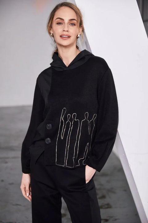 NAW25270-BLACK/SAND hoodie