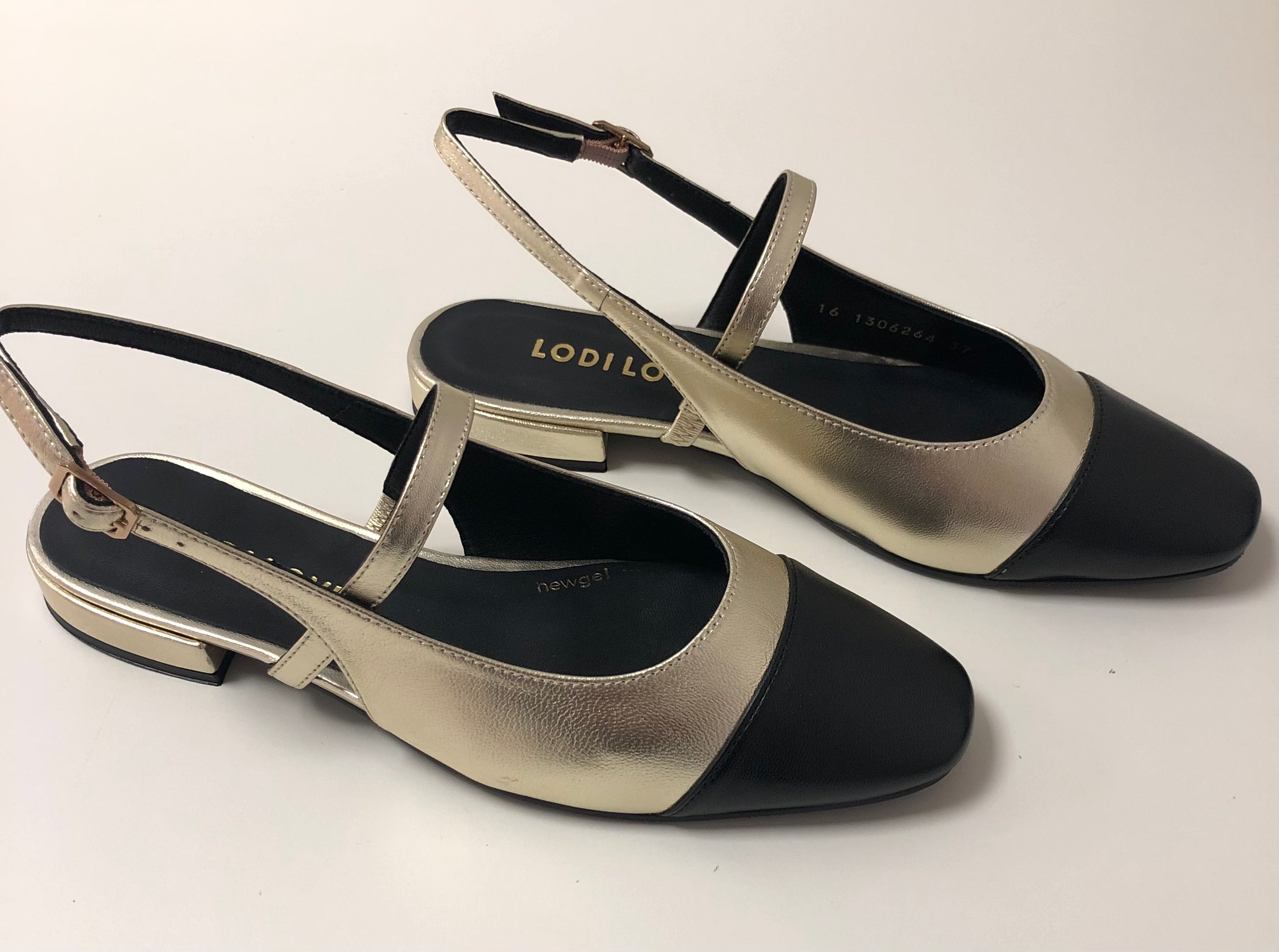 Lodi Love 25008 Gold/Black Slingback