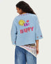 Me369 Lily Embroidered Boxy Den  Vintage