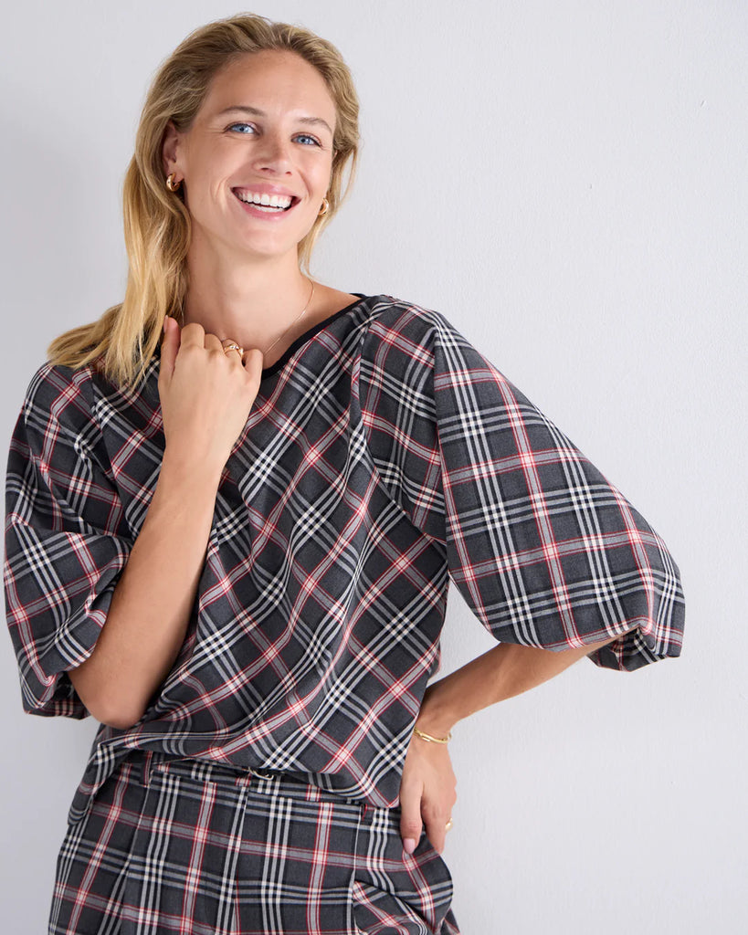 Summum Top check /red 12087