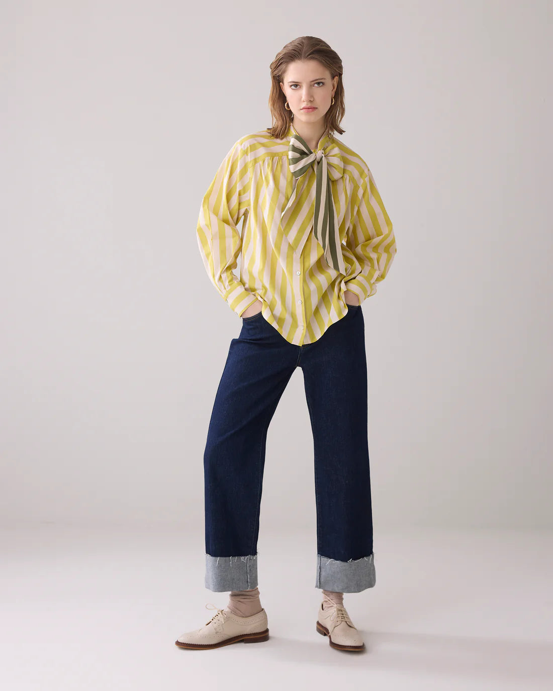 Summum Blouse bow tie Mimosa