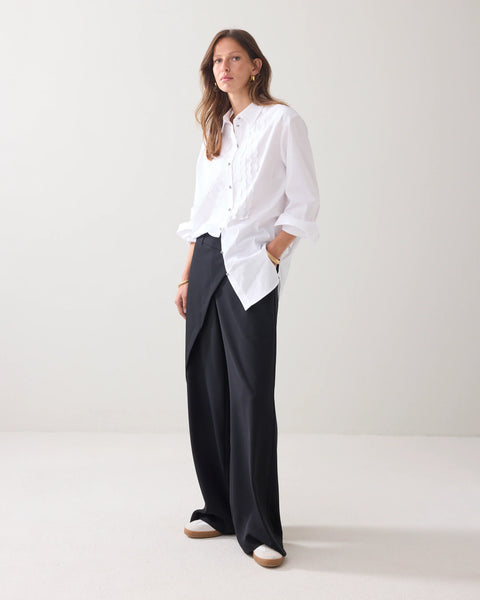 Summum Poplin white blouse