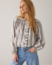 Summum silver stripe blouse