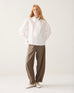 Summum White Poplin Blouse