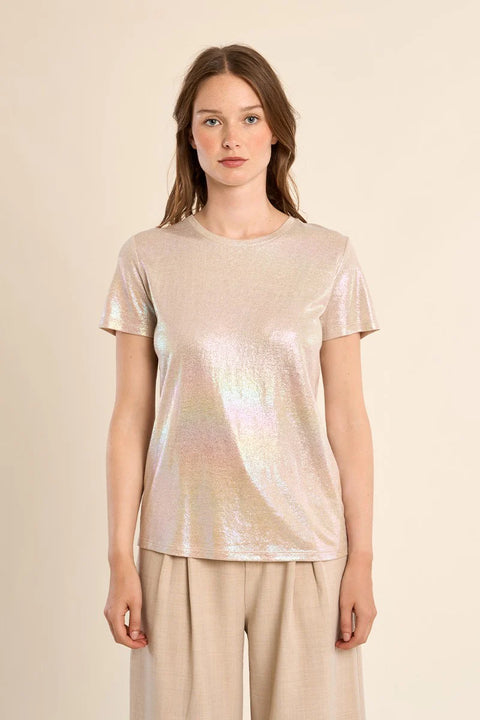 Molly knitted tee beige TS