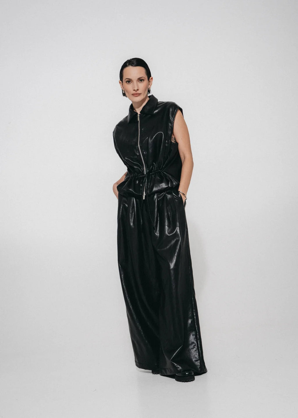 Lujé Blk Sienna Wide Leg Pants