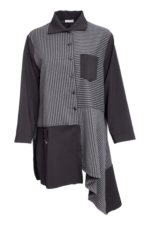 NAW25191 Striped Blouse