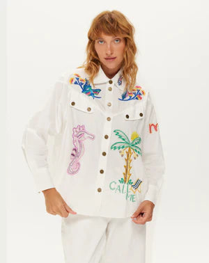 Me369 Adeline White Oversized Shirt