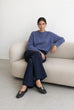 Jane Lushka Blue Velvety Pullover