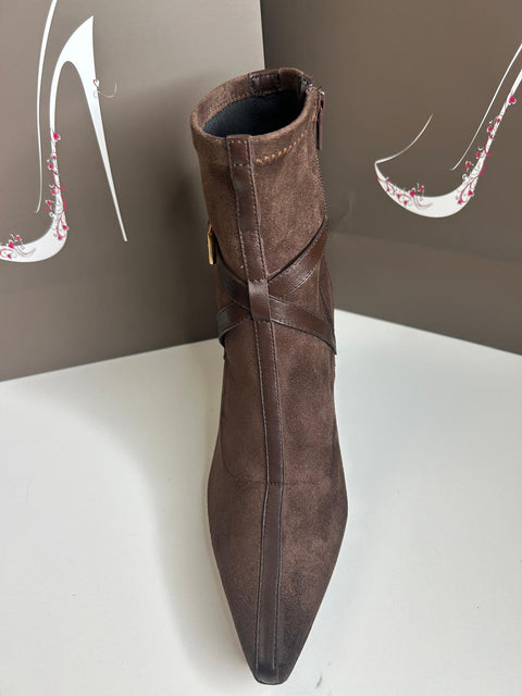 HISPANITAS VELOUR BROWN BOOT 261121