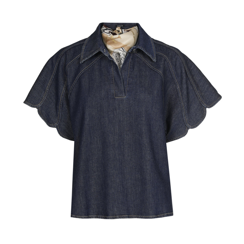 Caroline Biss Dark Blue Blouse