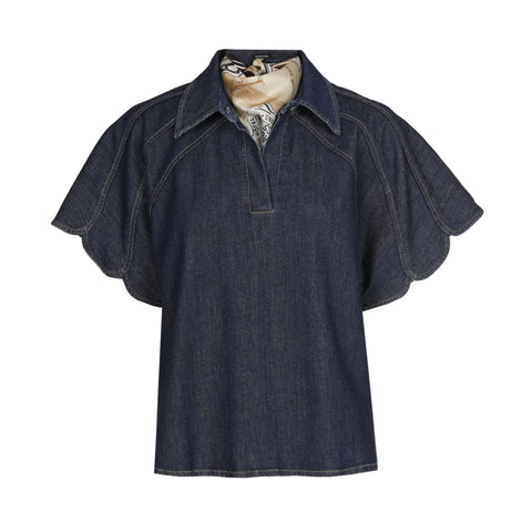 Caroline Biss Dark Blue Blouse
