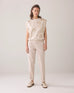 Summum sleeveless sweatshirt pebble beige