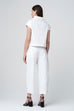 Jane Lushka White barrel jean