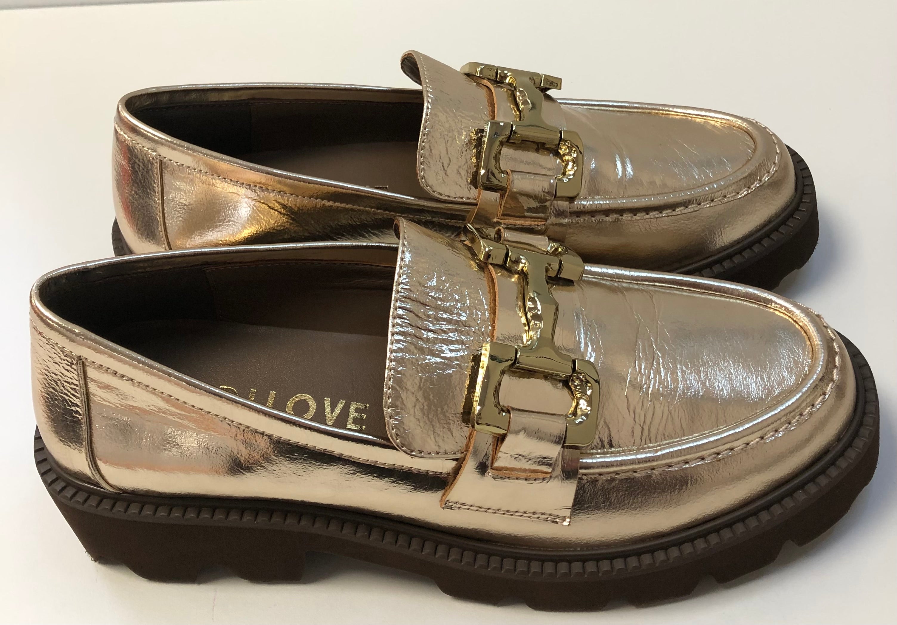 Lodi 24205 Gold Metallic Loafer