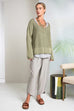 Naya Nas26158 curved hem trousers