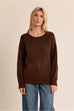 Molly Chocolate Knitted Sweater