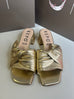 Repo 261081 Platino Low Gold Block Heel