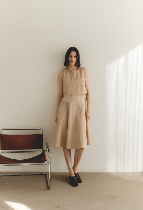 Jane Lushka Poplin Mid Dress