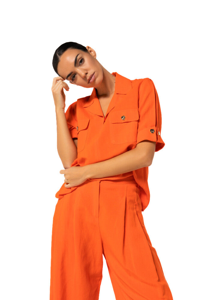Caroline Biss Orange Tunic