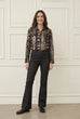 Isay Flare Coated Pant Black