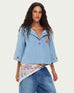 Me369 Lily Embroidered Boxy Den  Vintage