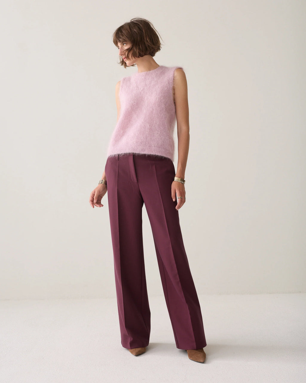 Summum Purple Foam trouser