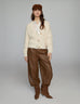 Summum Wide-leg faux leather trousers