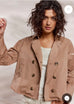 Summum 1s1160-11815  Cropped trench coat combat twill Desert