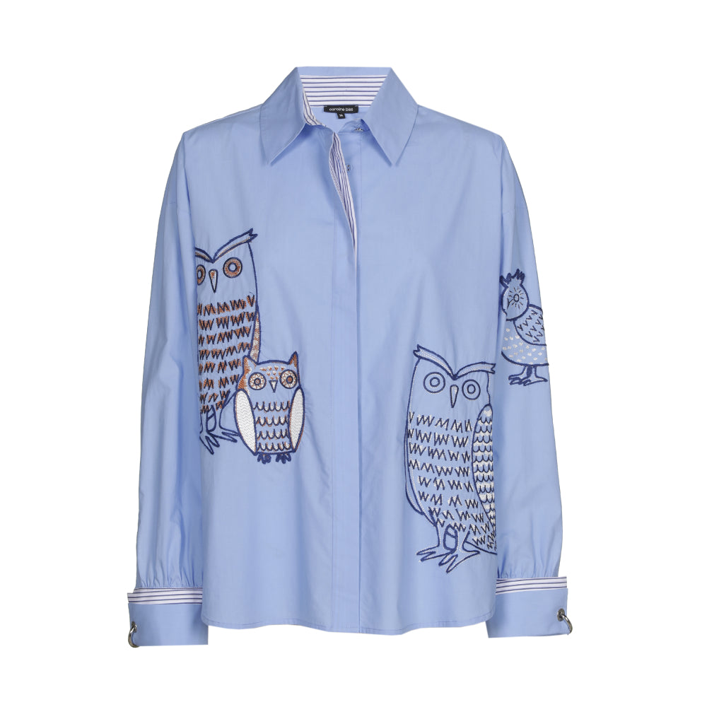 Caroline Biss Embroidered Blouse