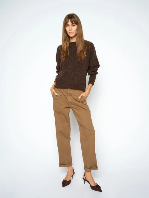 MMAymen Len Pant Dark Camel