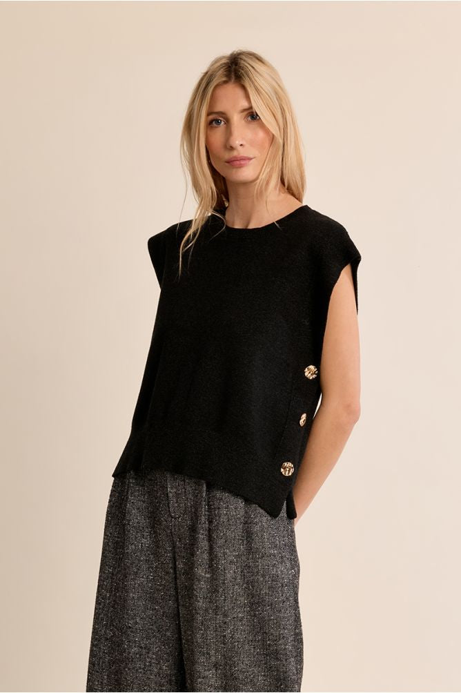 Molly Grey Sleeveless Sweater