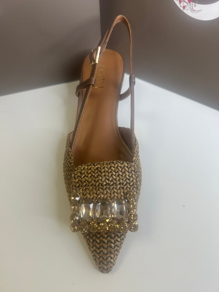 Lodi 261059 Rafia Camel / metalizado bronce