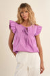 Molly  Bracken woven top LA1939EE lilac