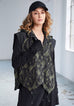 NAW25189 Black/Forest Jacquard Waistcoat