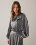 Summum 12326 Mid grey Blouse Metallic shine