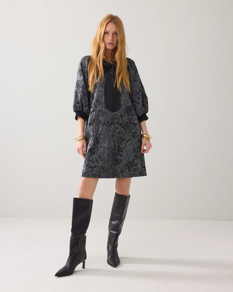 Summum black Jacquard dress