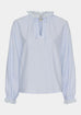 Isay Tiff Lace Blouse - Light Blue