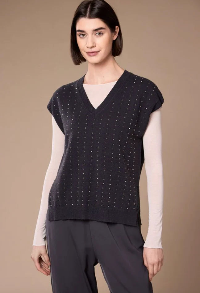 Peruzzi Stud Sleeveless Knit