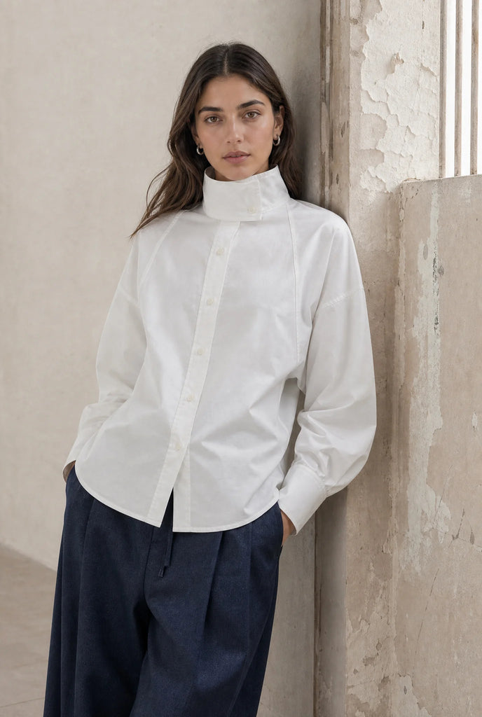 Jane Lushka Bree Cotton Poplin Blouse