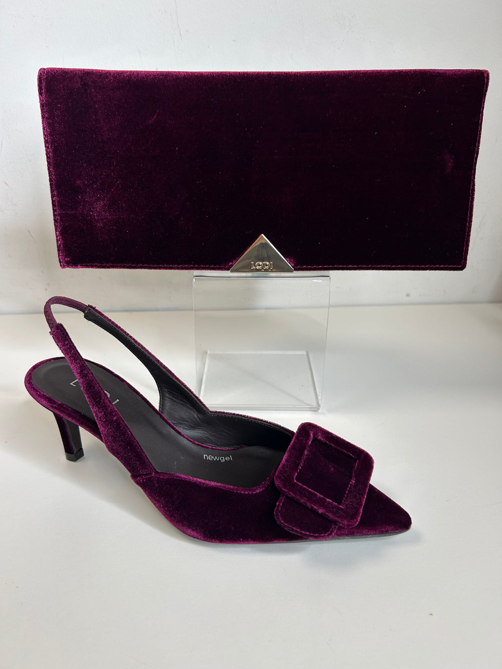 Lodi Velvet Burdeos Bag