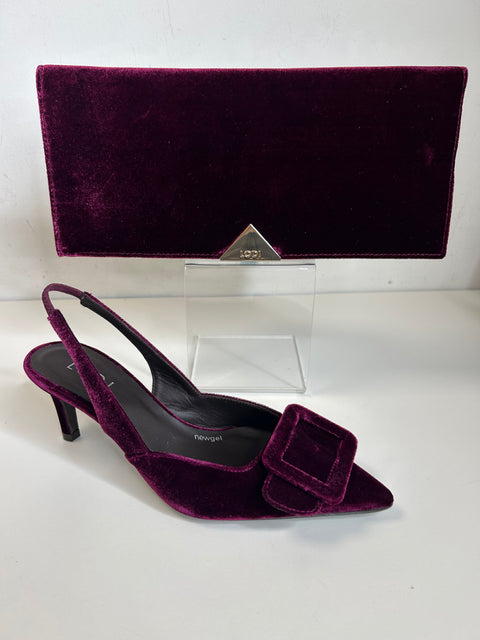 Lodi Velvet Burdeos Bag